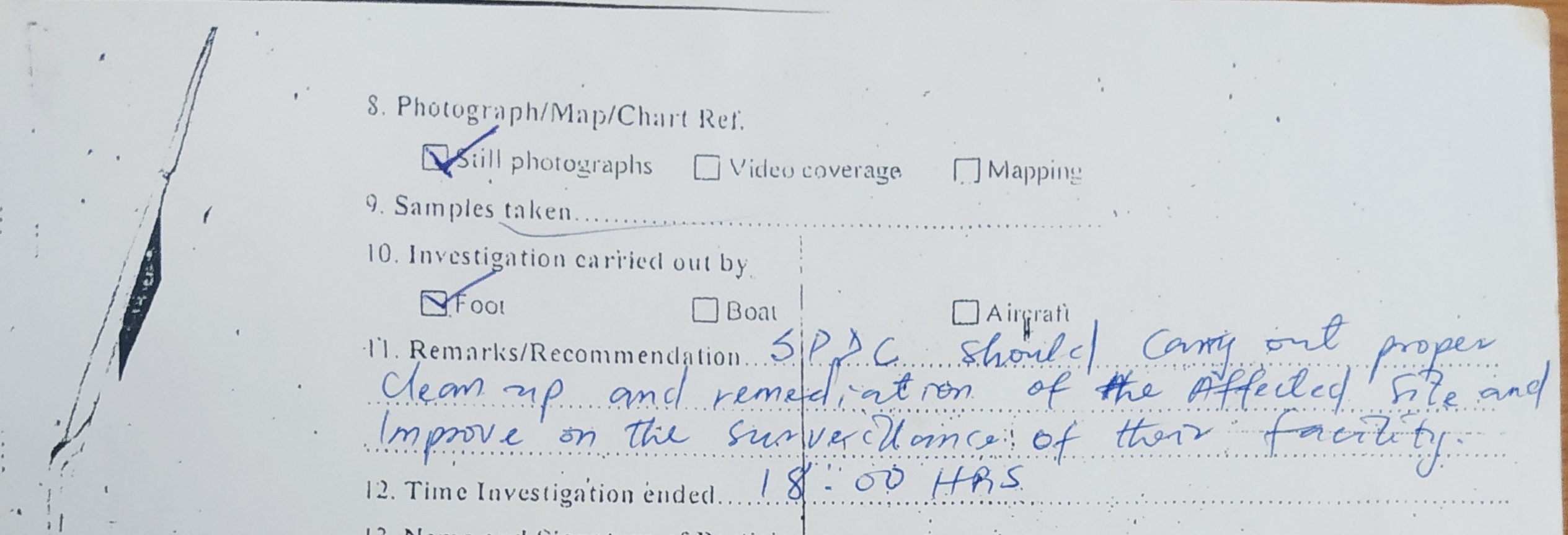 Incident evidence 6