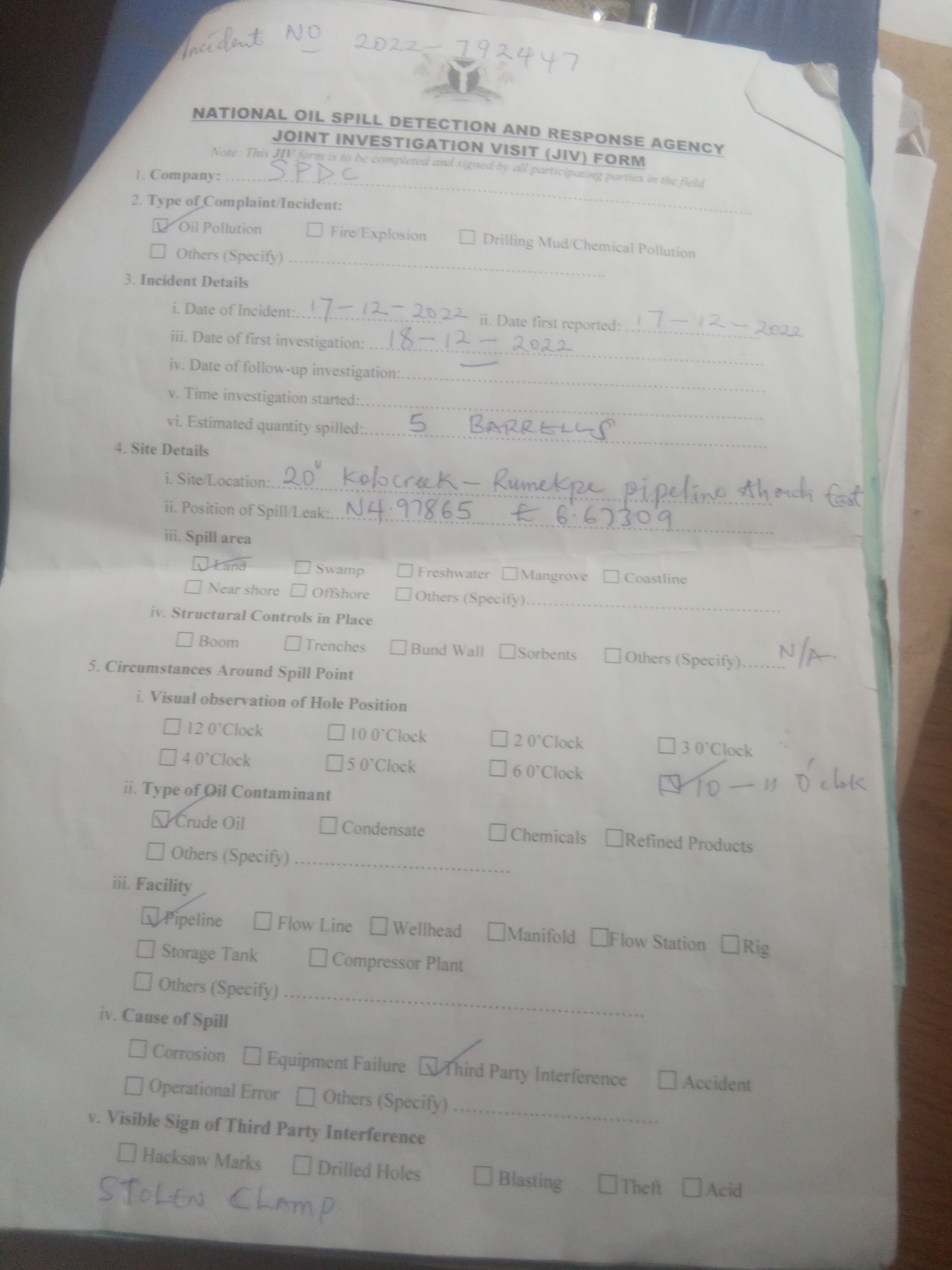 jiv form 1