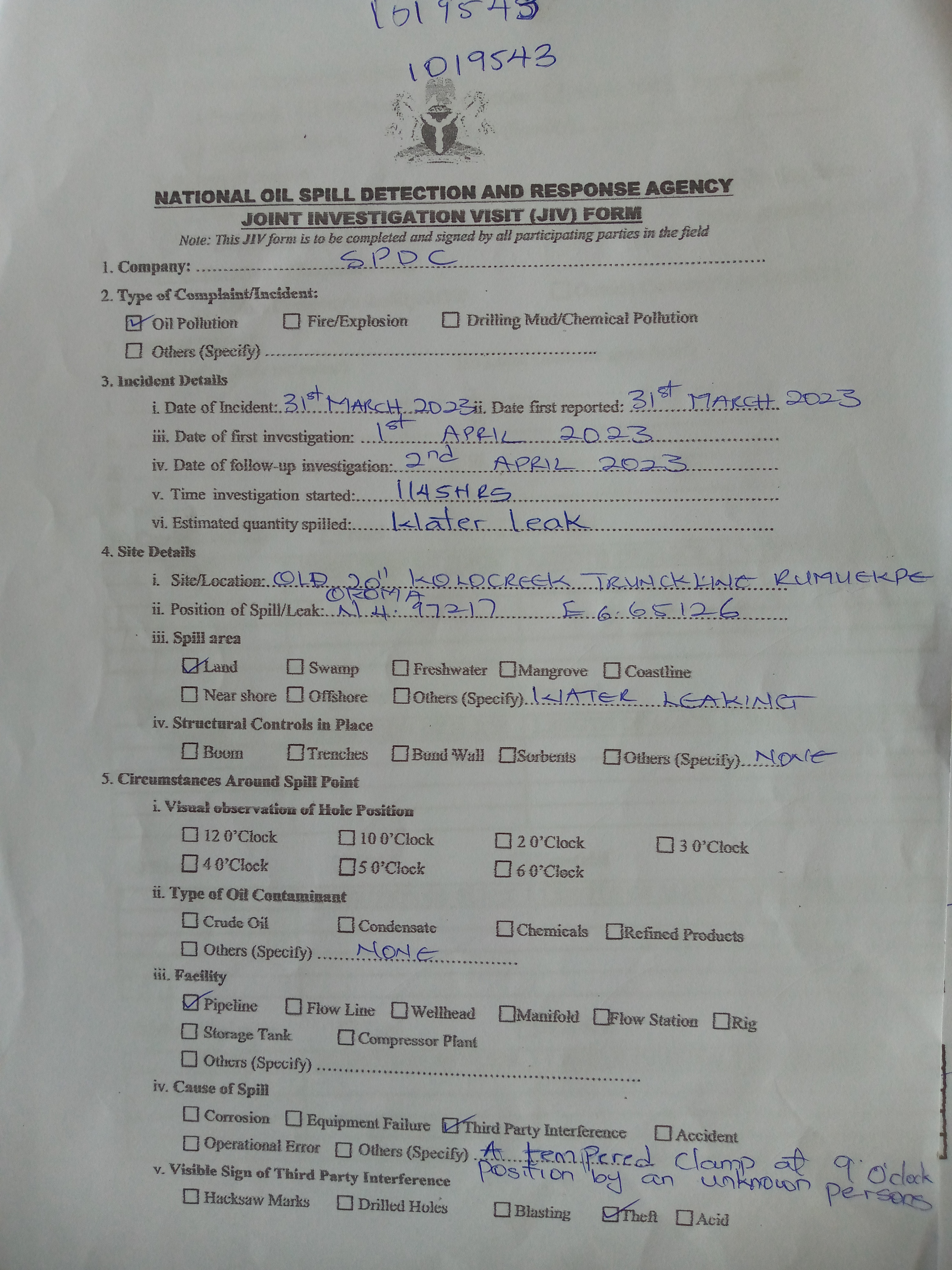 Form page 1