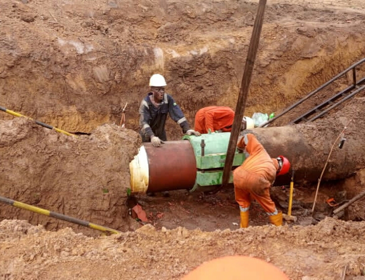 Picture showing installed clamp